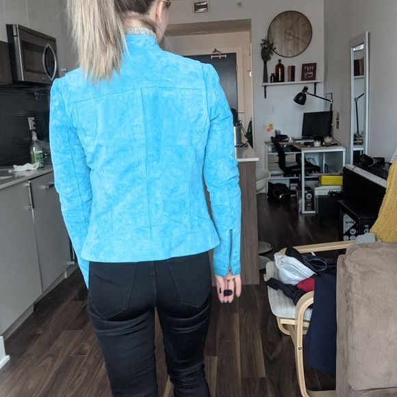 Le chateau suede blue jacket - Picture 6 of 6